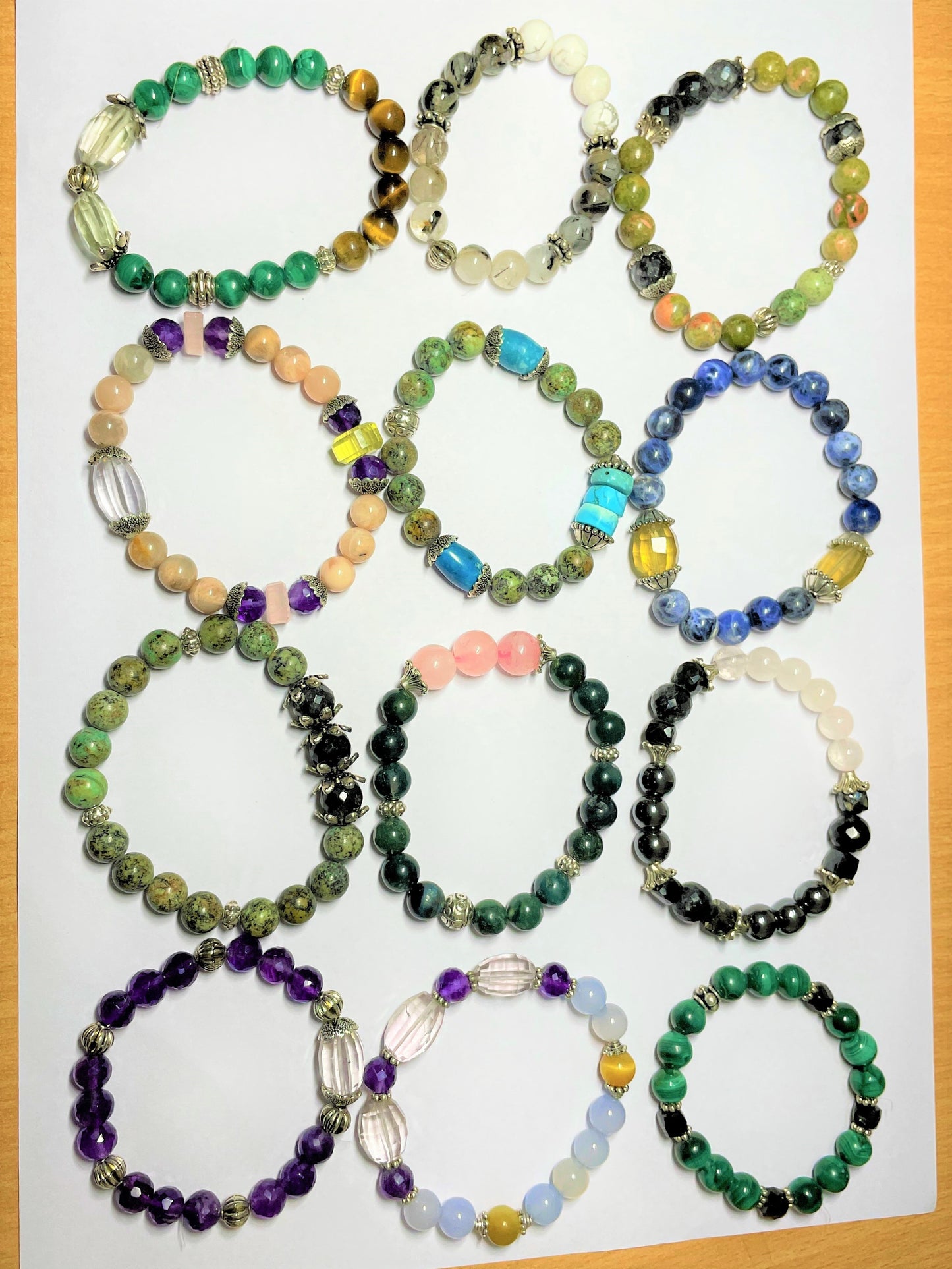 Natural Mix Stones Beads Bracelet