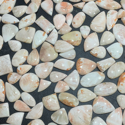 Natural Pink Scolecite Cabochon (Natural)
