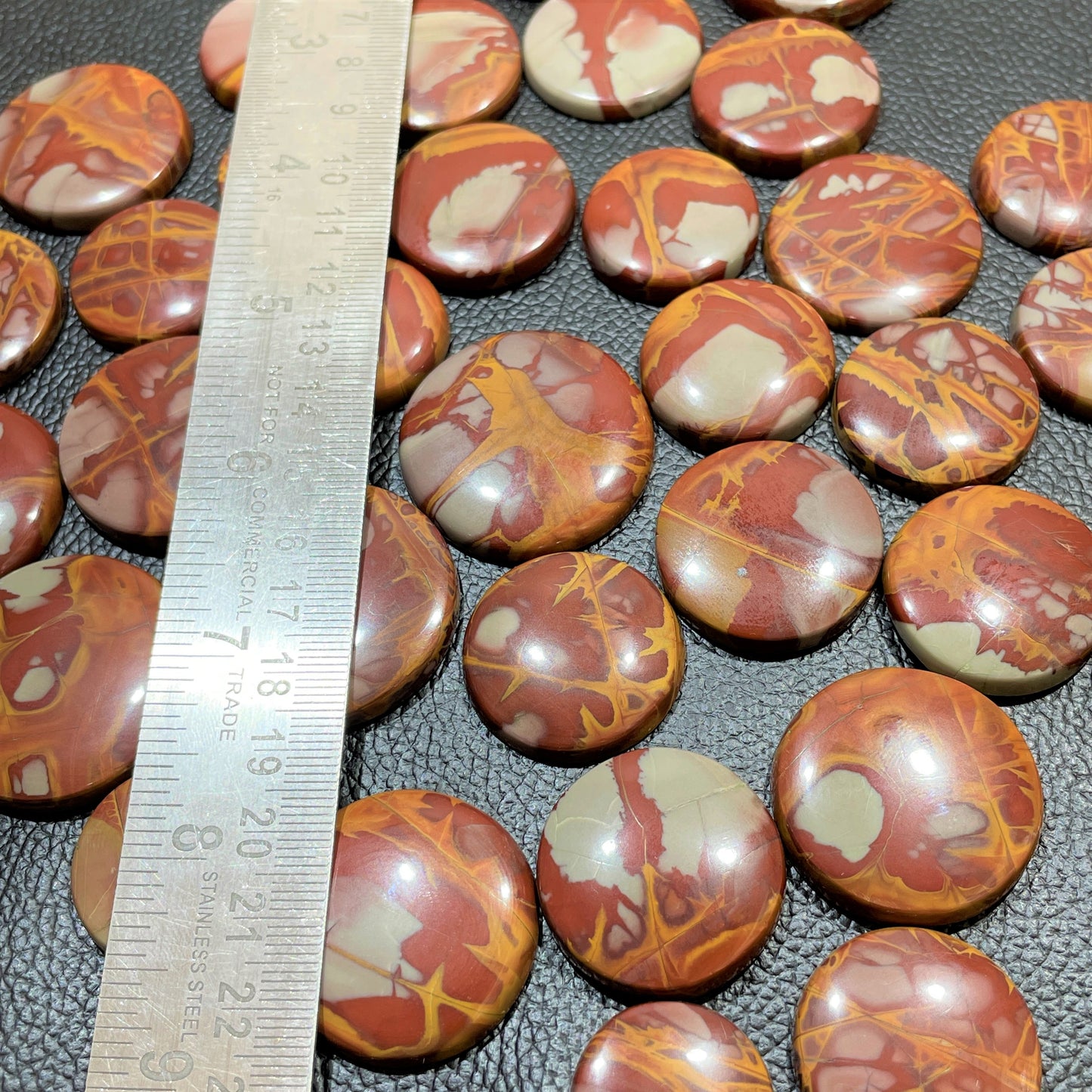 Natural Noreena Jasper Round Shape Cabochons (Natural)