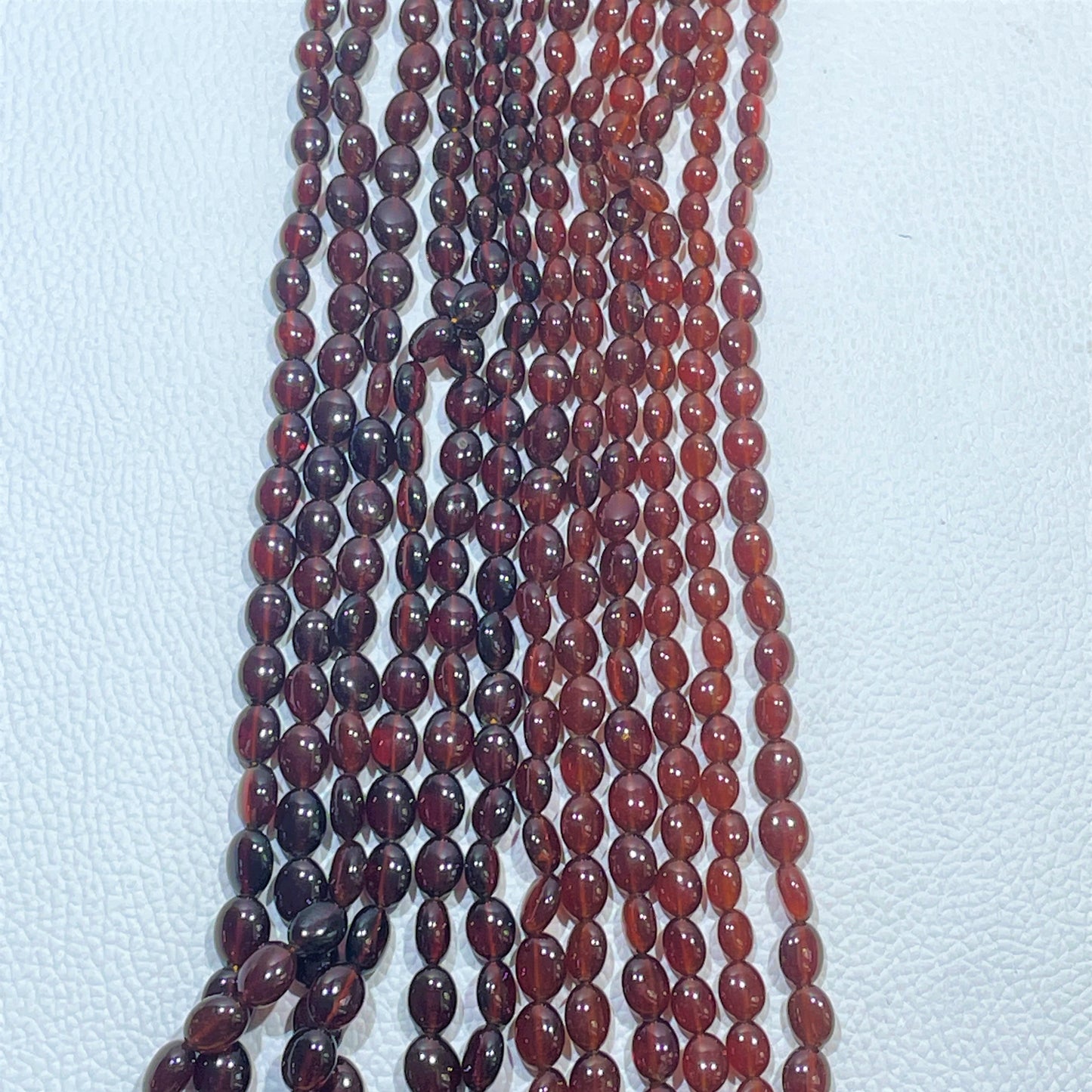 Natural Hessonite Garnet Beads Necklace (Natural)