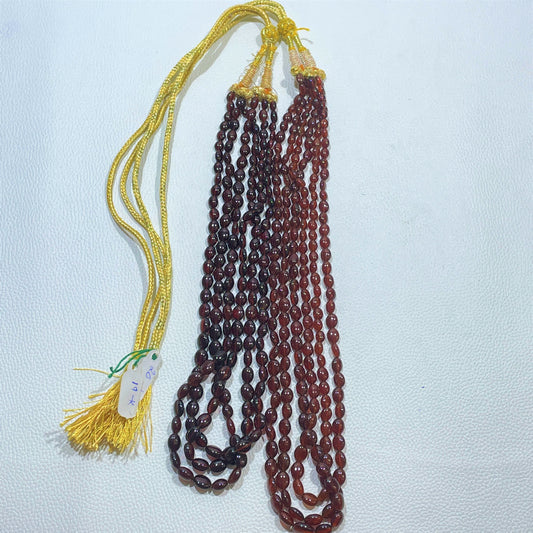 Natural Hessonite Garnet Beads Necklace (Natural)