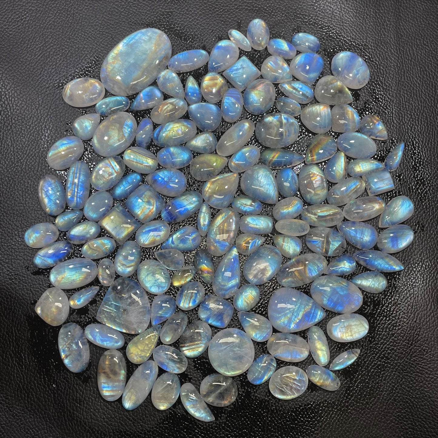 Natural Multi Rainbow Moonstone Cabochon (Natural)