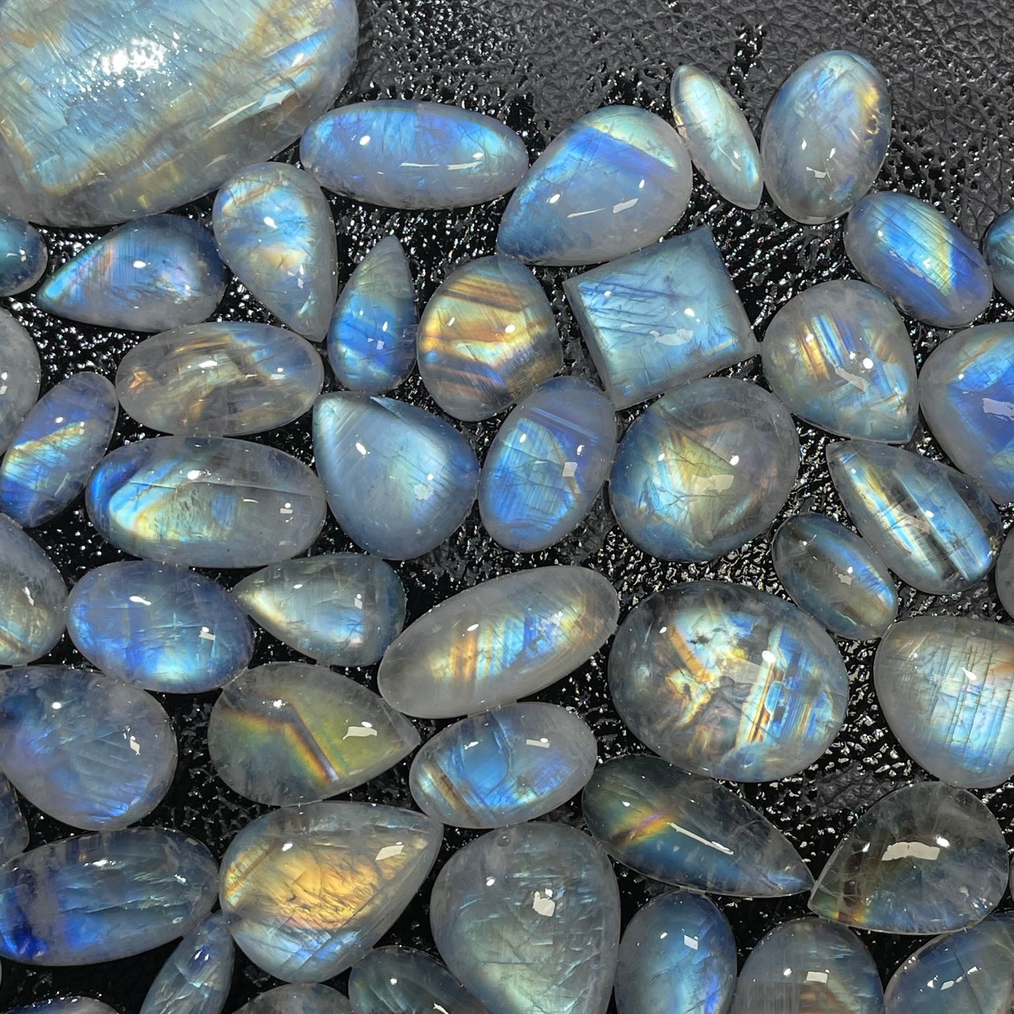 Natural Multi Rainbow Moonstone Cabochon (Natural)