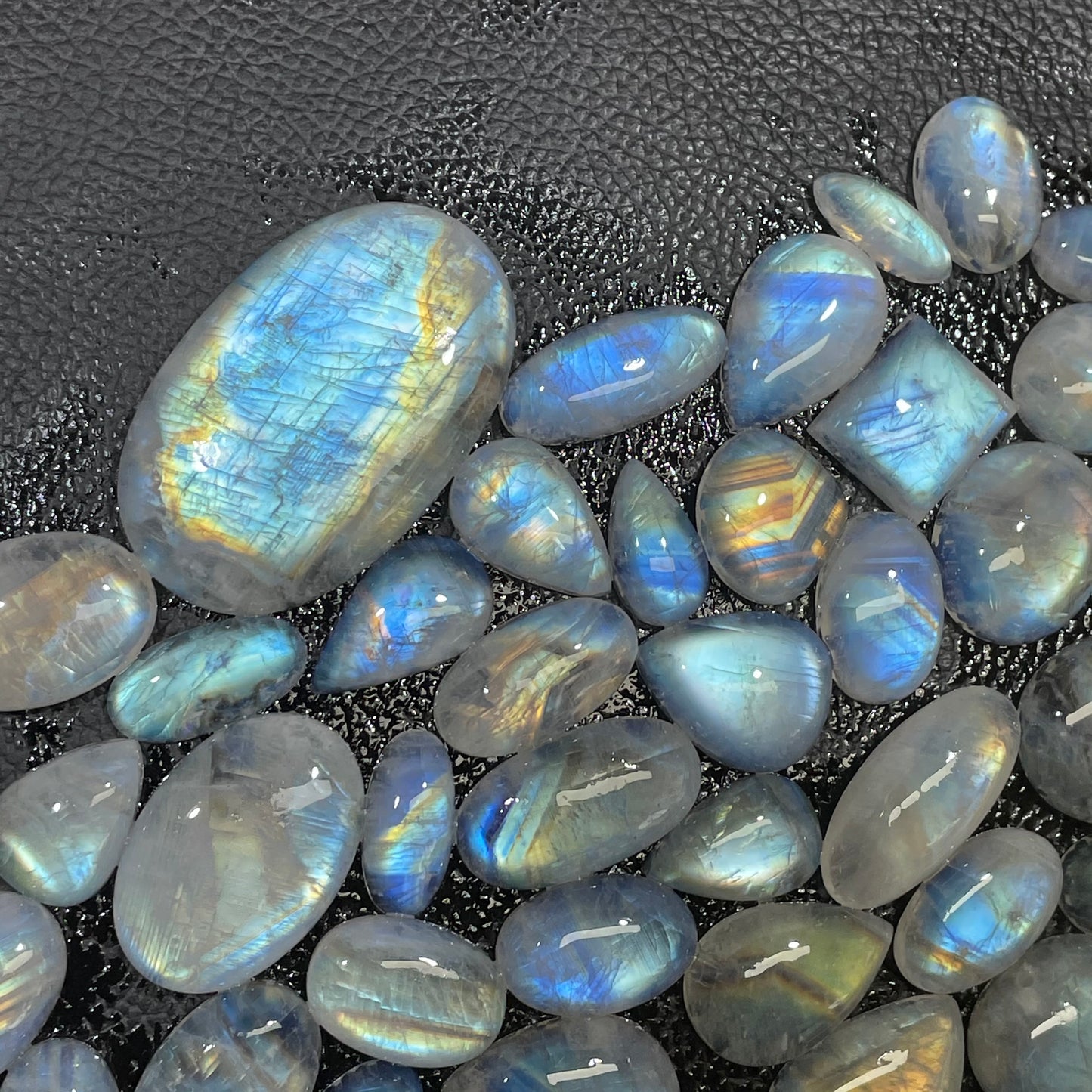 Natural Multi Rainbow Moonstone Cabochon (Natural)