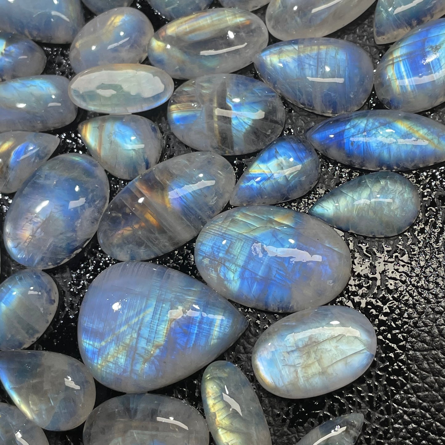 Natural Multi Rainbow Moonstone Cabochon (Natural)