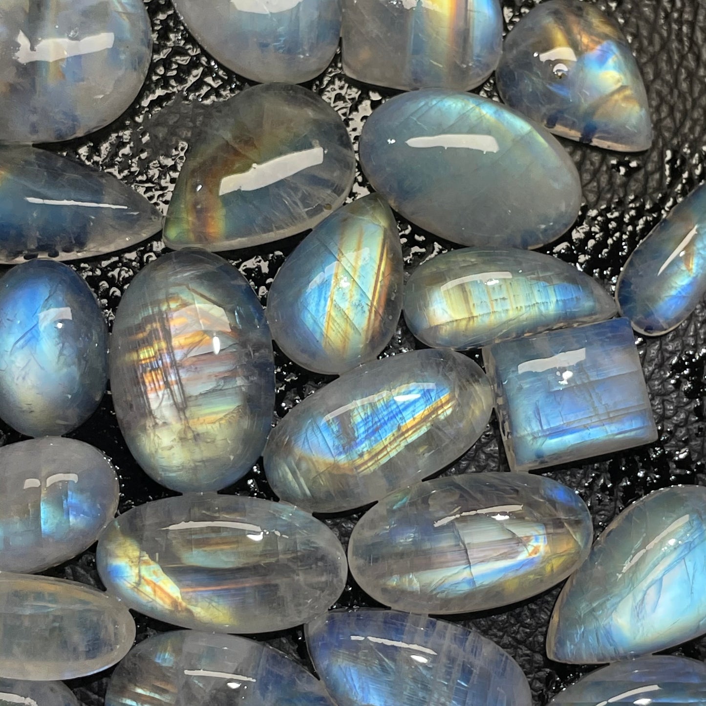 Natural Multi Rainbow Moonstone Cabochon (Natural)