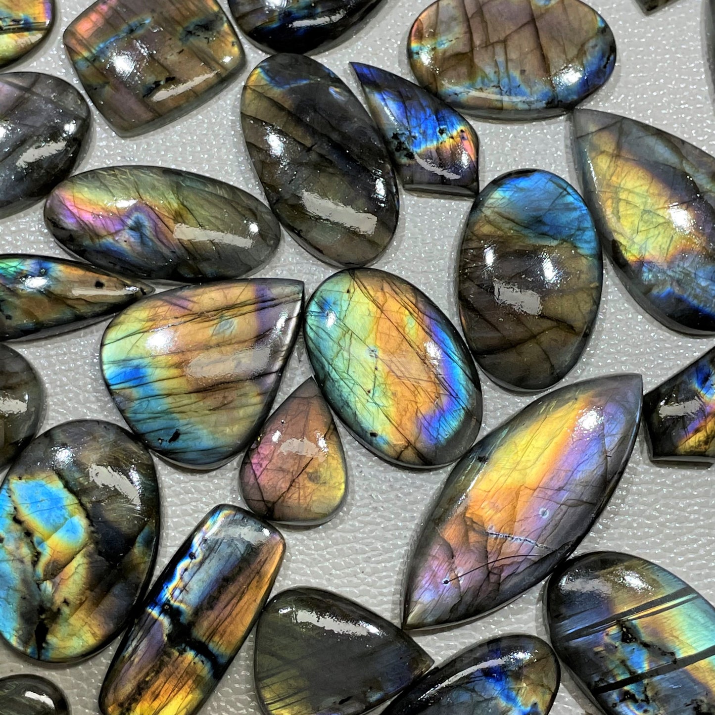 Natural Labradorite (Multi Purple) Cabochon (Natural)