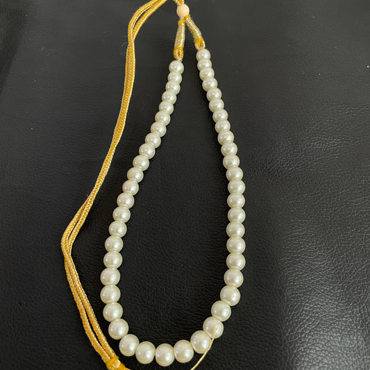 Round Mother Of Pearl Necklace (Lab-Created)