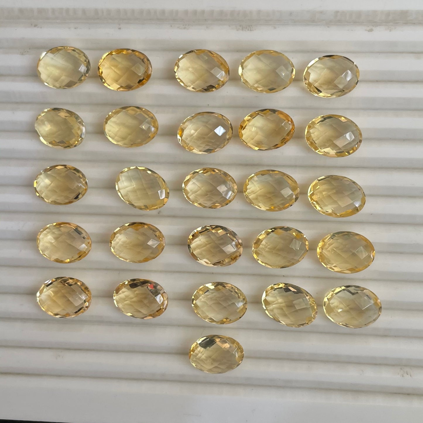 Natural Briolite Faceted Citrine Gemstone (Natural)