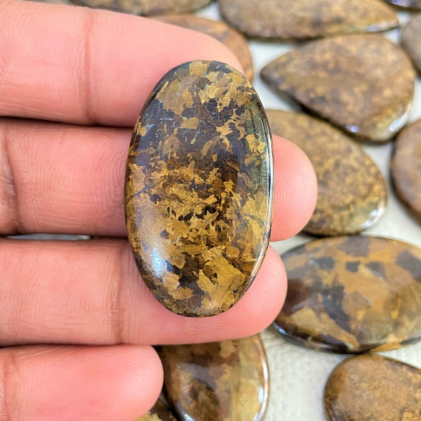 Natural Bronzite Cabochon (Natural)