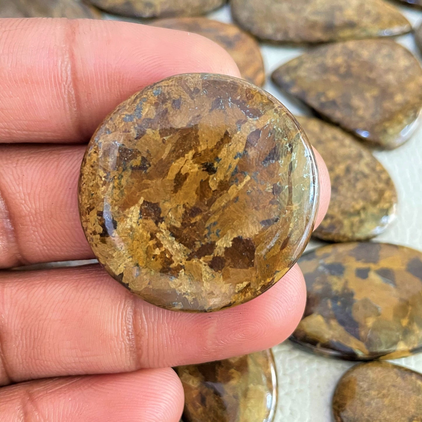 Natural Bronzite Cabochon (Natural)