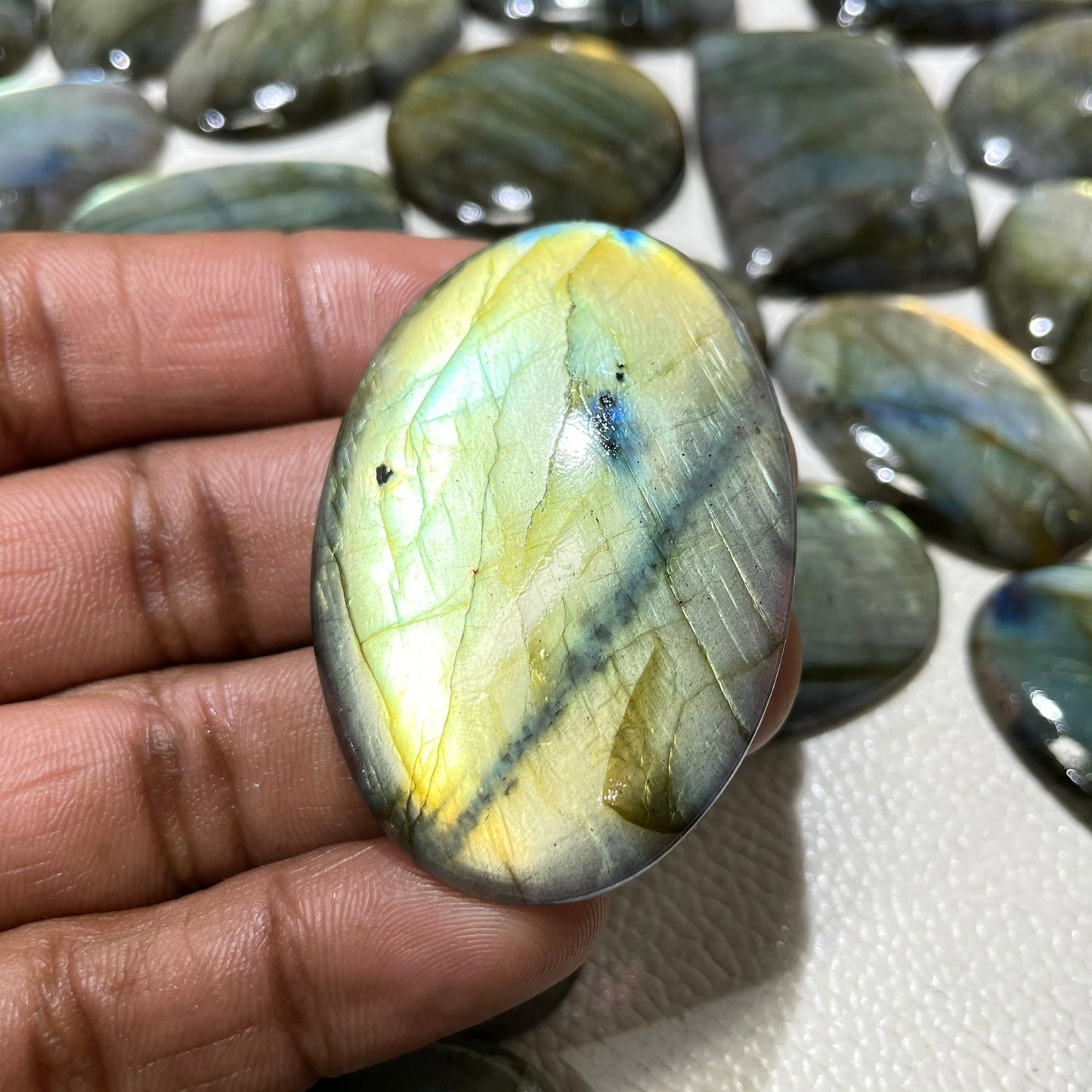 Natural Labradorite Multi Cabochon (Natural)