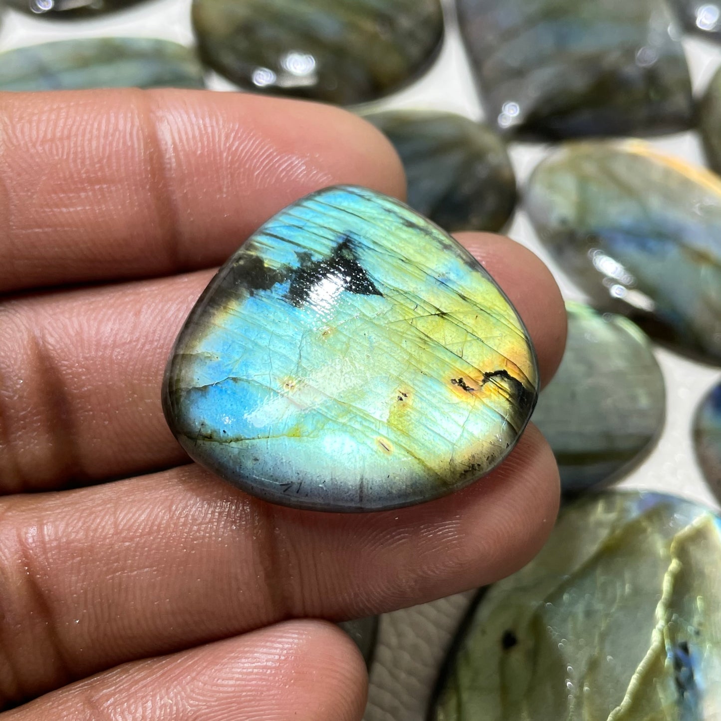 Natural Labradorite Multi Cabochon (Natural)