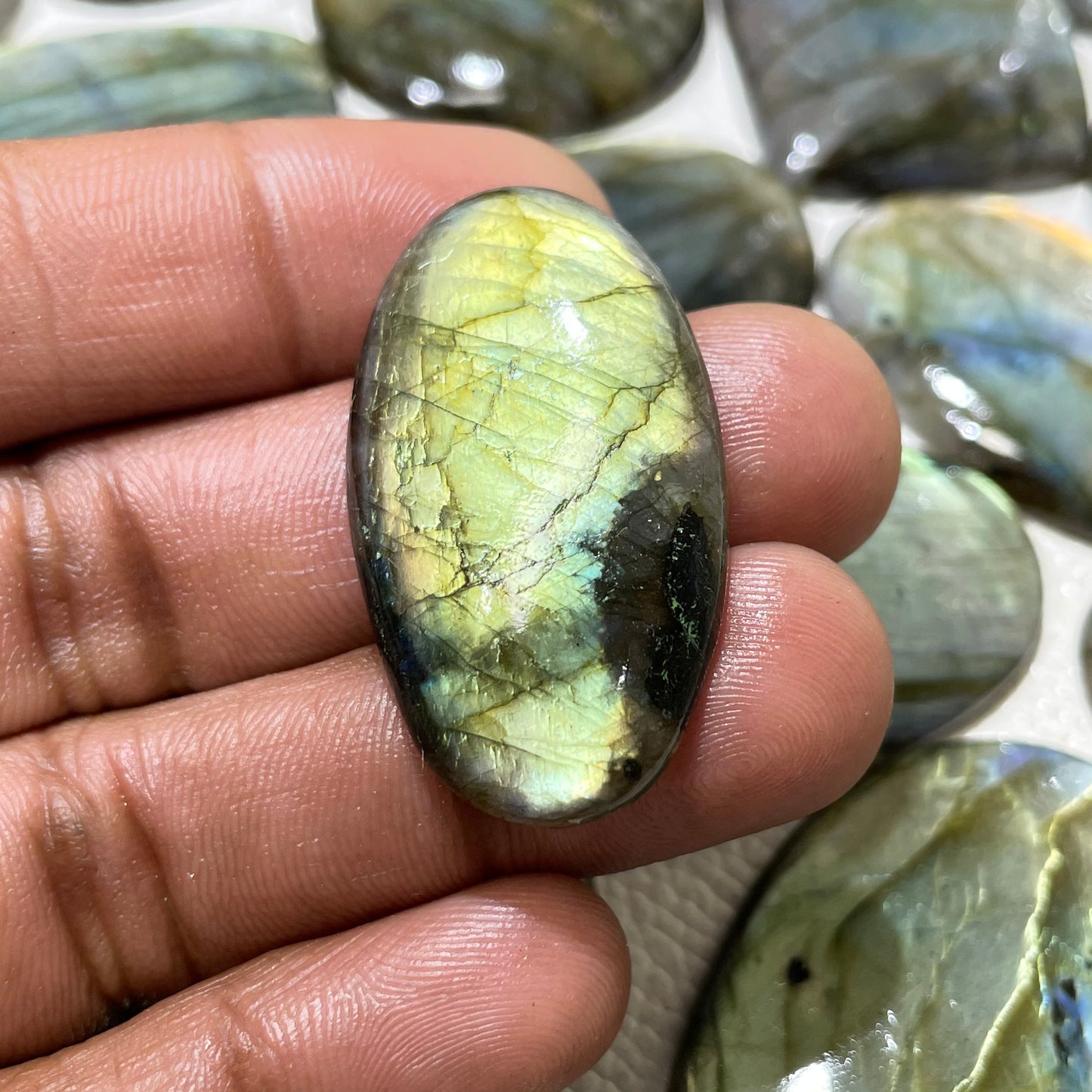 Natural Labradorite Multi Cabochon (Natural)