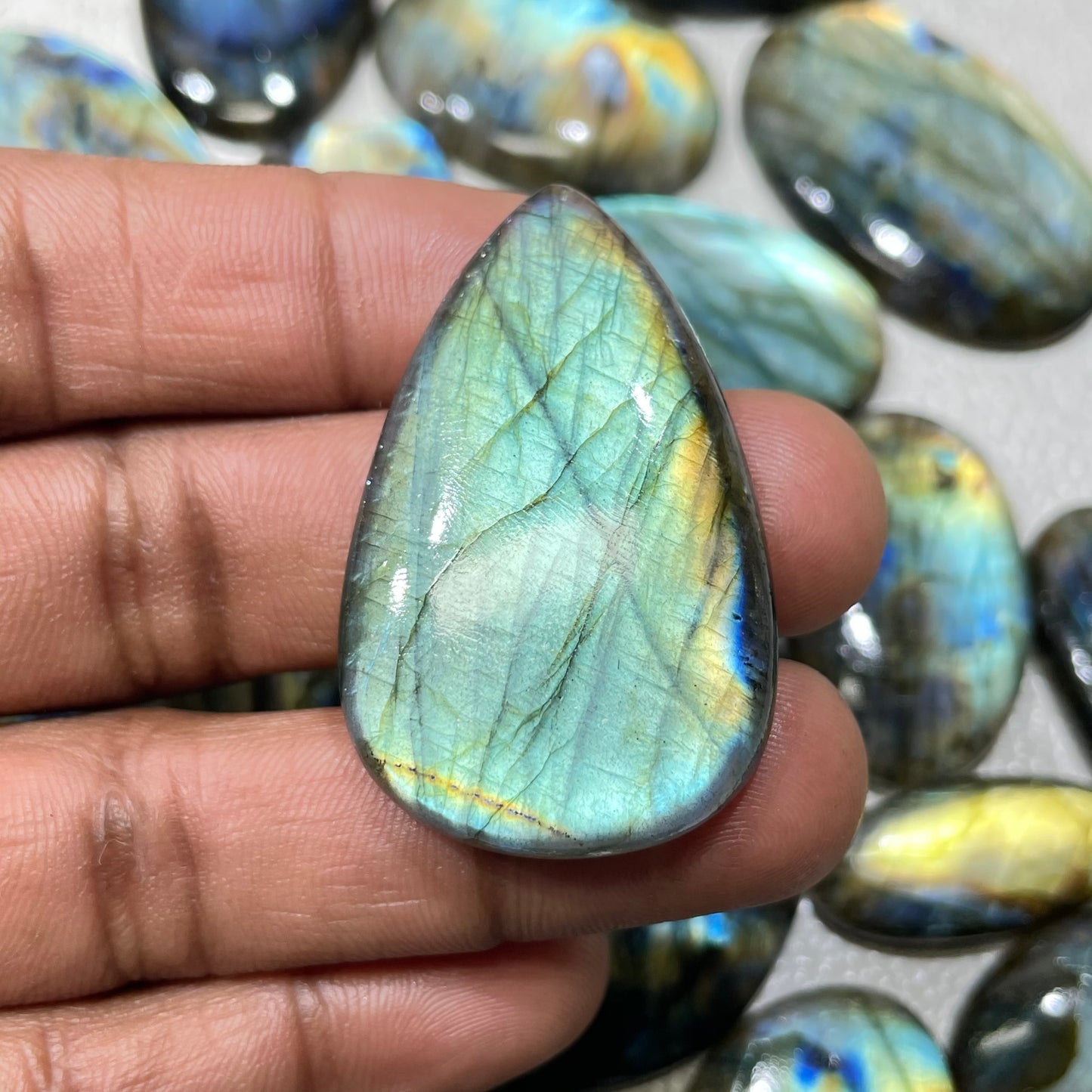 Natural Labradorite Multi Cabochon (Natural)