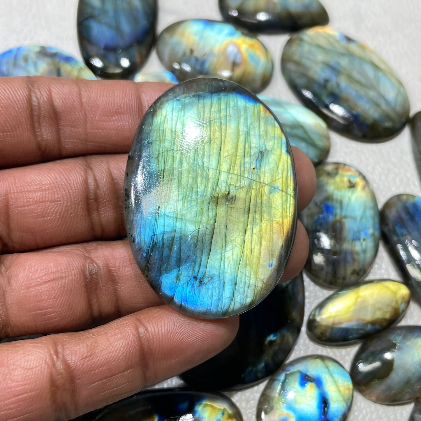 Natural Labradorite Multi Cabochon (Natural)