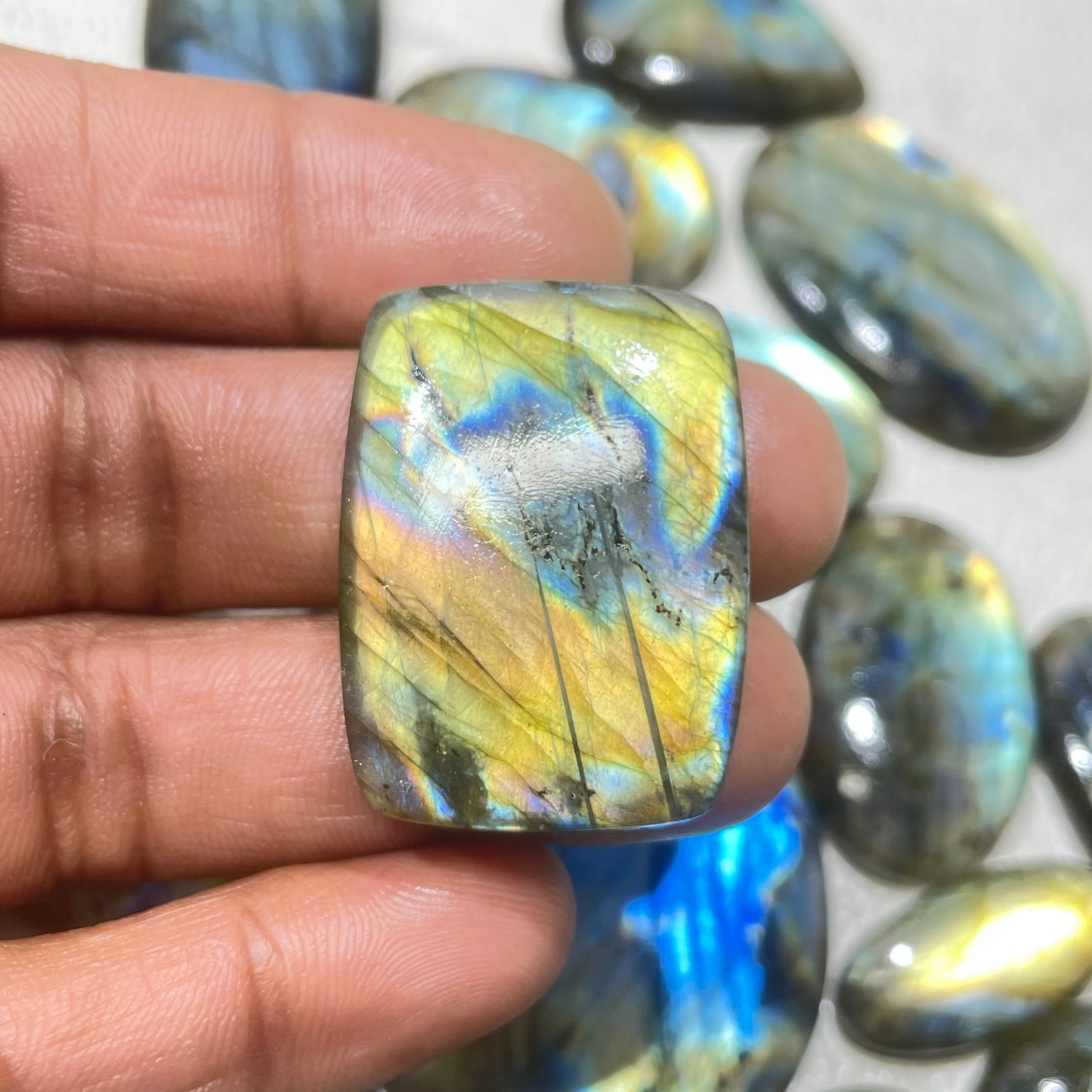 Natural Labradorite Multi Cabochon (Natural)