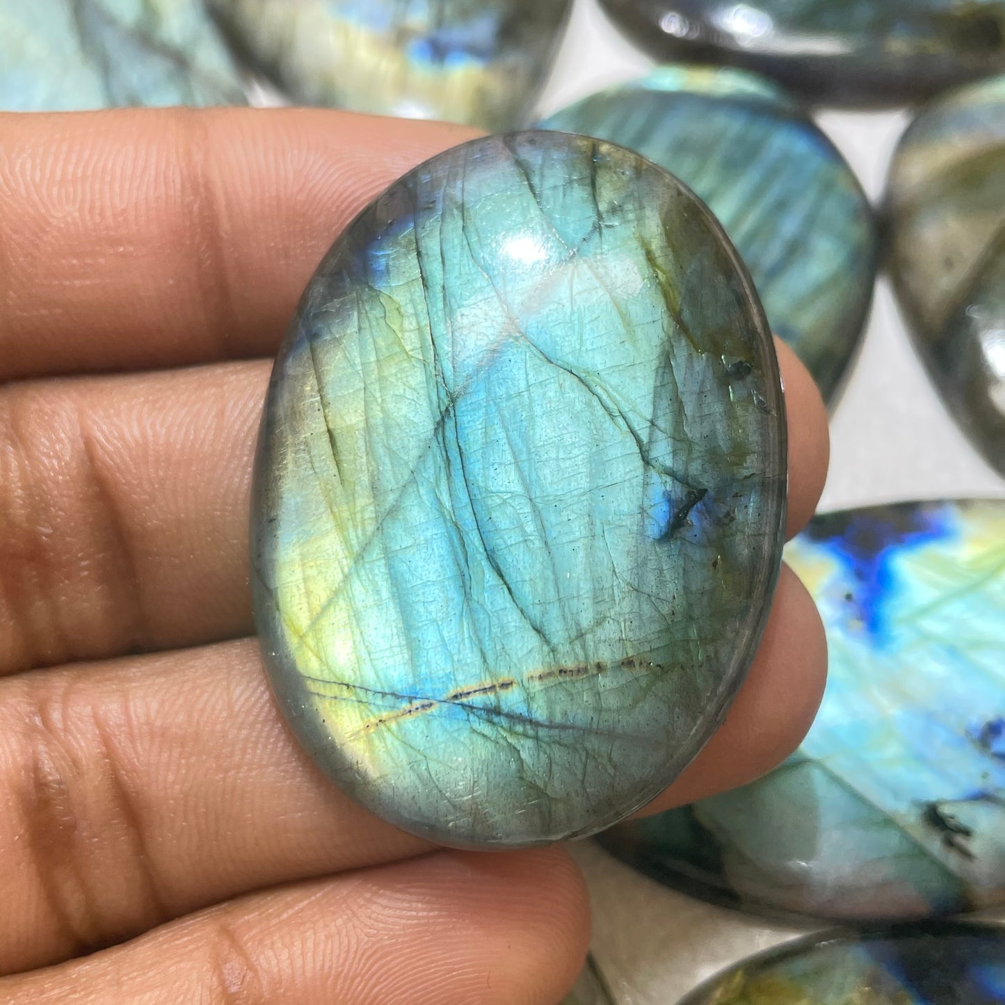 Natural Labradorite Multi Cabochon (Natural)