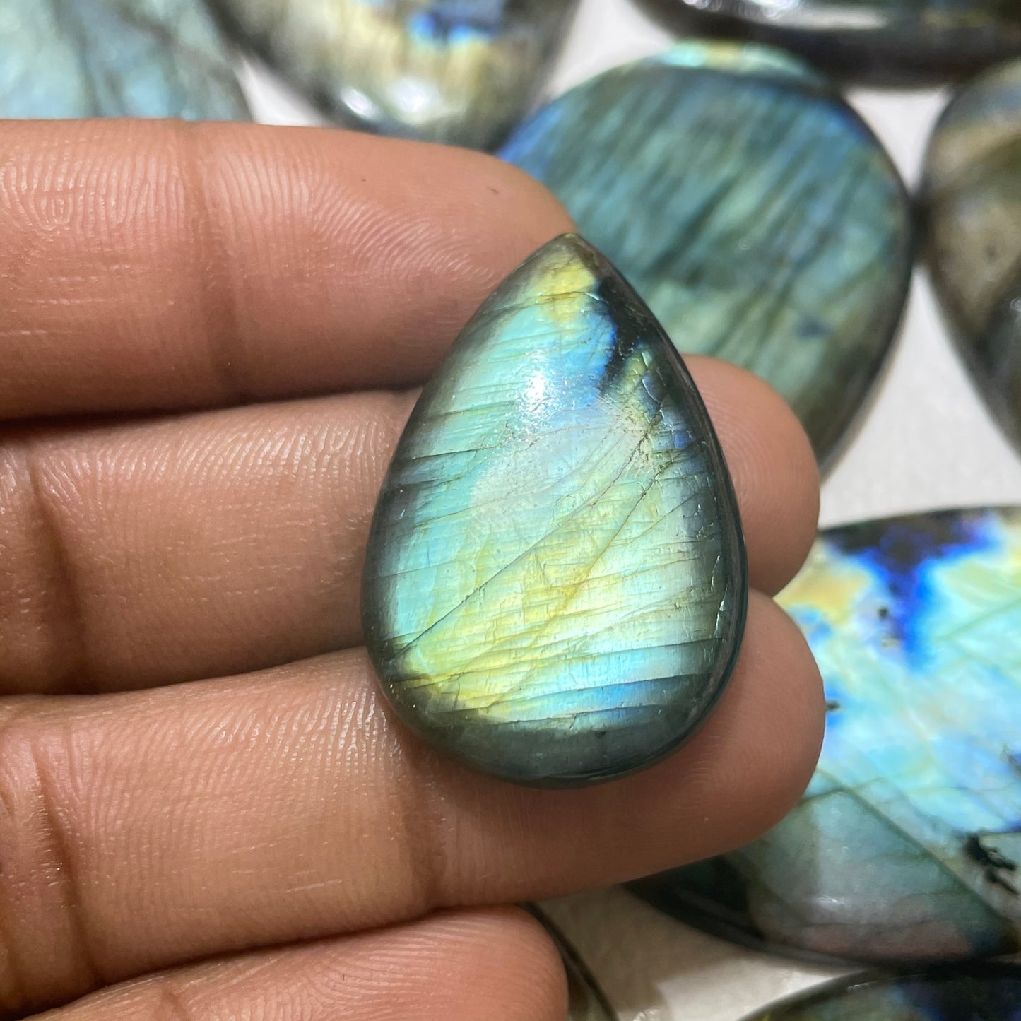 Natural Labradorite Multi Cabochon (Natural)