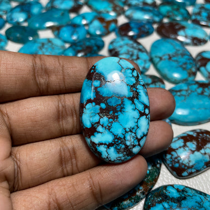 Magnesite Turquoise Cabochon (Natural-Dyed)