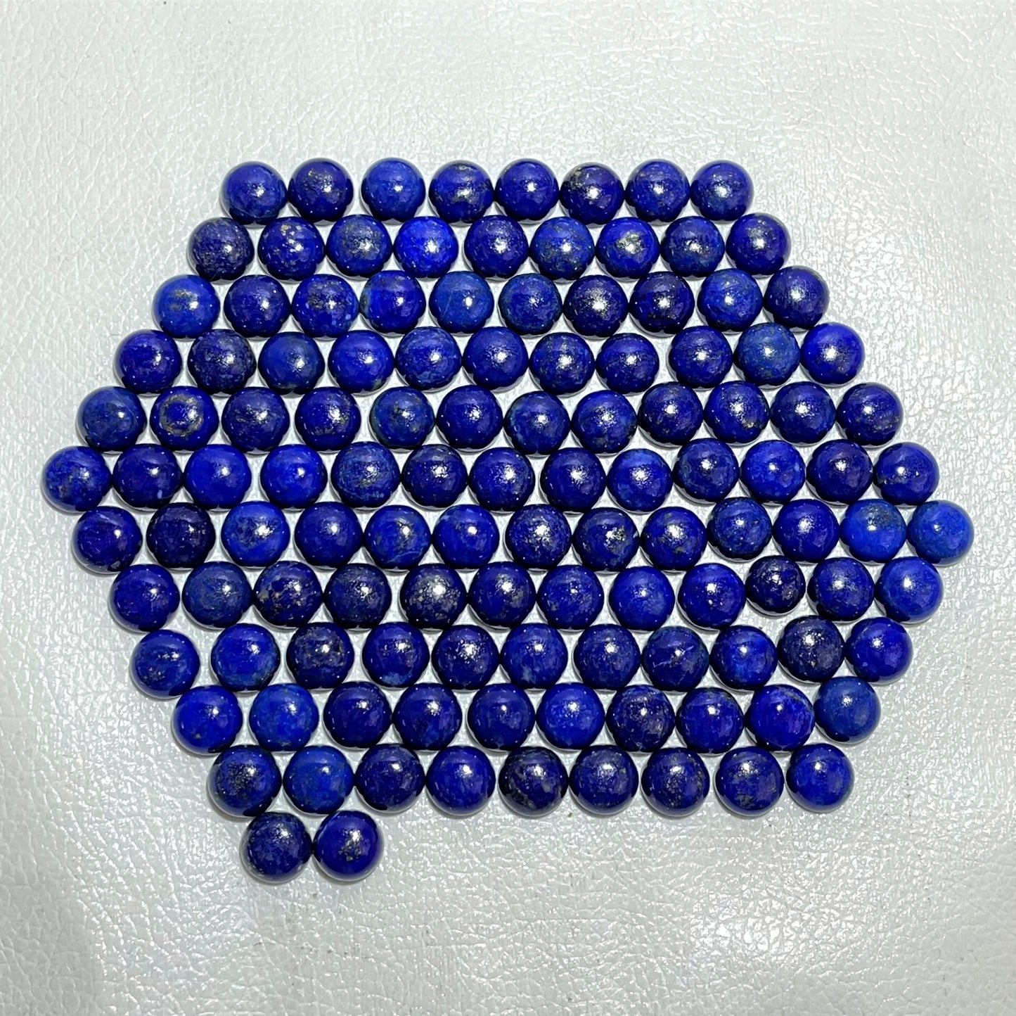 Natural Lapis Lazuli - 10 mm Round, Cabochon (Natural)