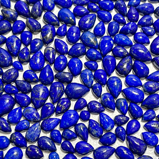 Natural Lapis Lazuli Pear Cabochon (Natural)