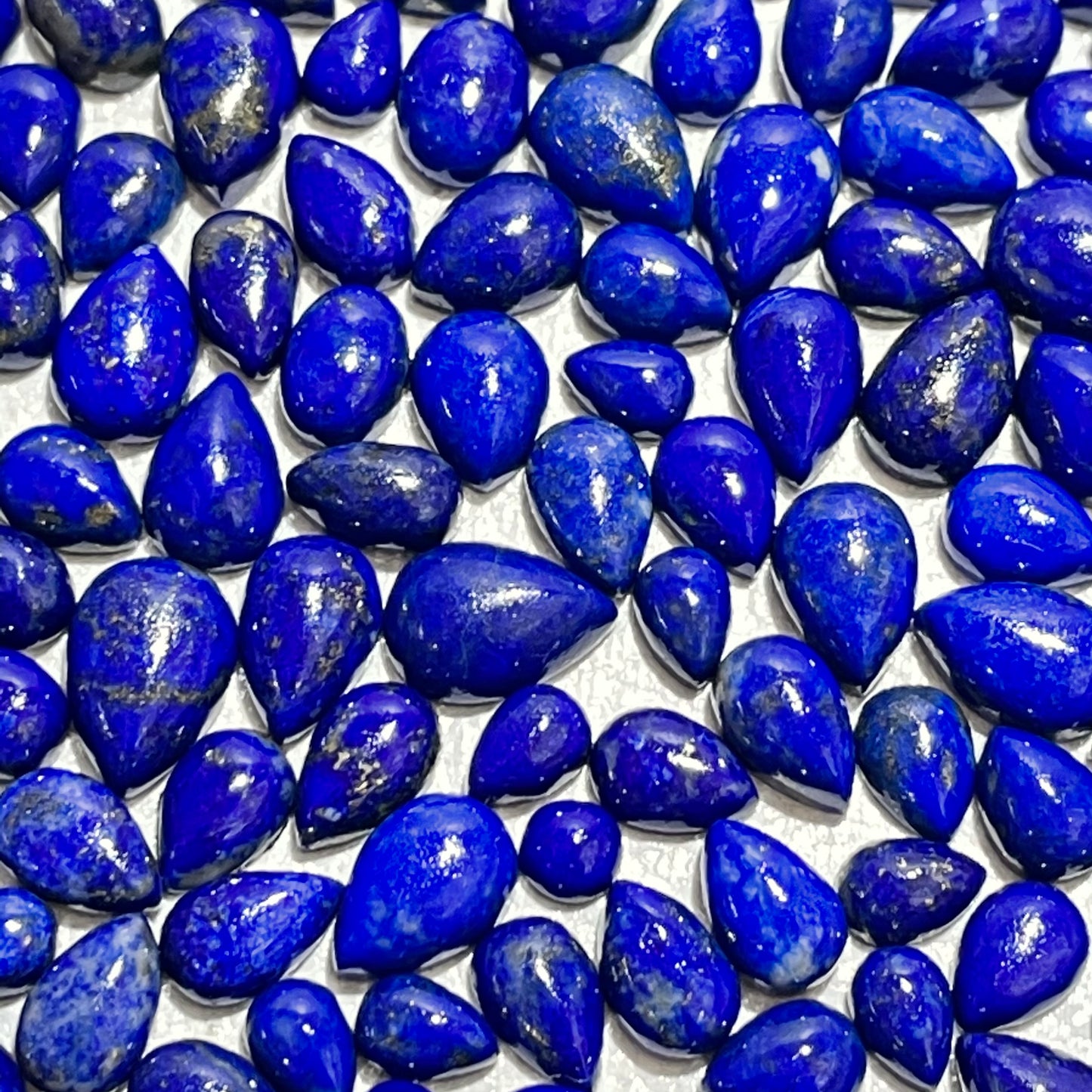 Natural Lapis Lazuli Pear Cabochon (Natural)