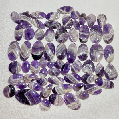Natural Amethyst Lace Agate Cabochon (Natural)