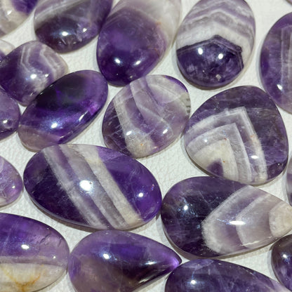 Natural Amethyst Lace Agate Cabochon (Natural)