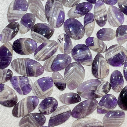Natural Amethyst Lace Agate Cabochon (Natural)