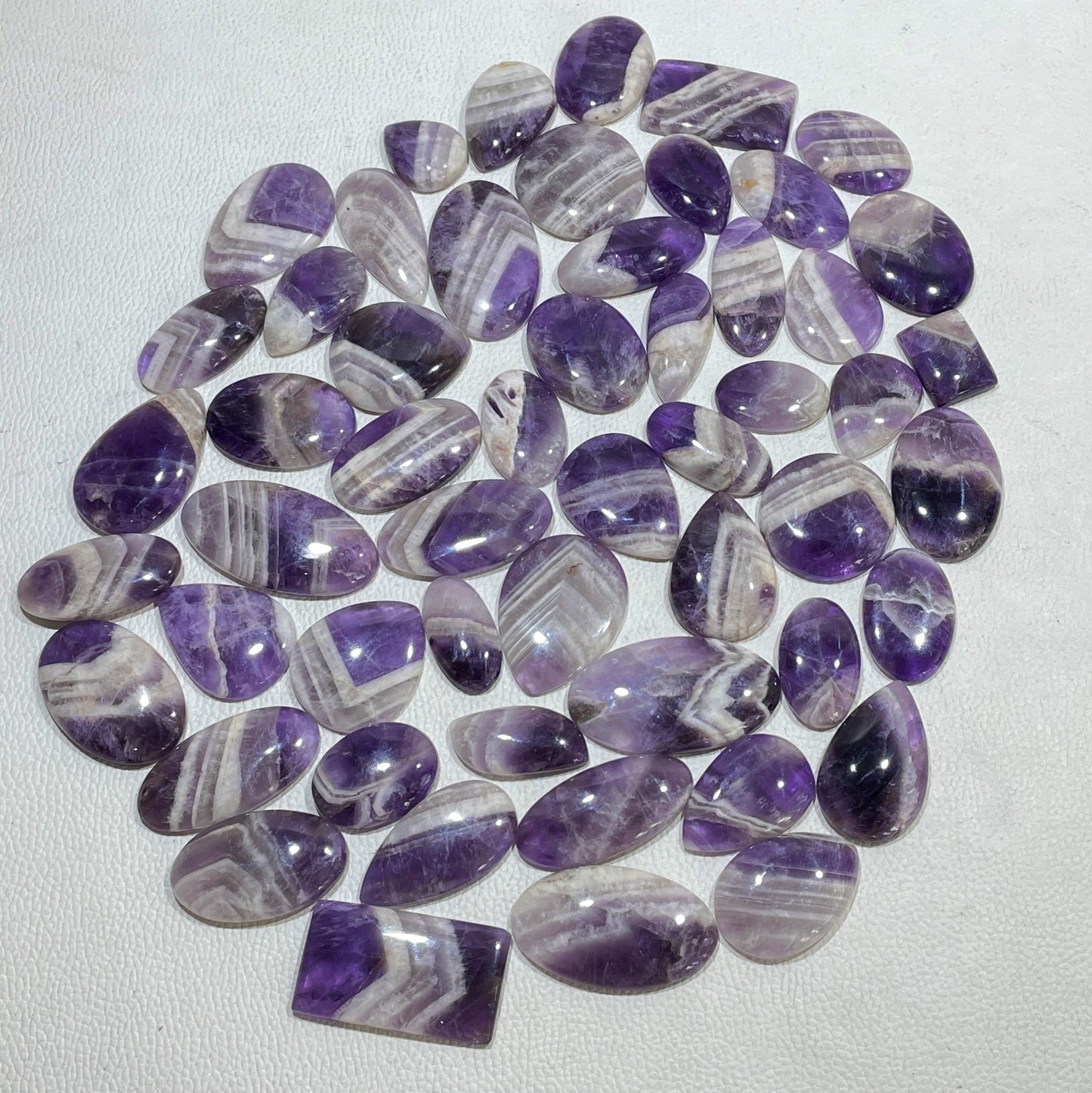Natural Amethyst Lace Agate Cabochon
