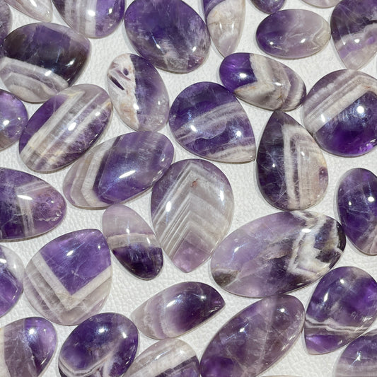 Natural Amethyst Lace Agate Cabochon (Natural)