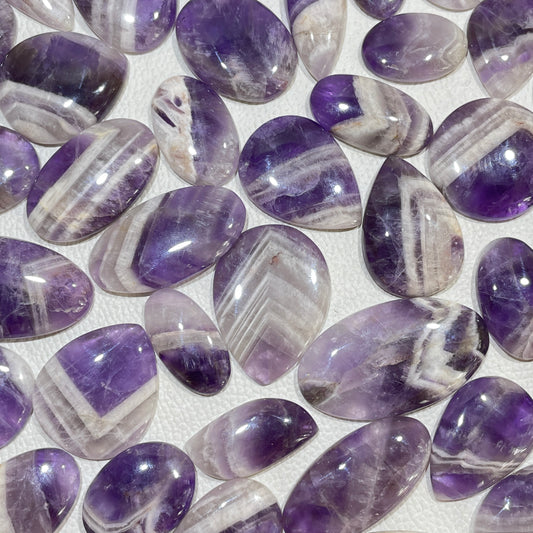 Natural Amethyst Lace Agate Cabochon