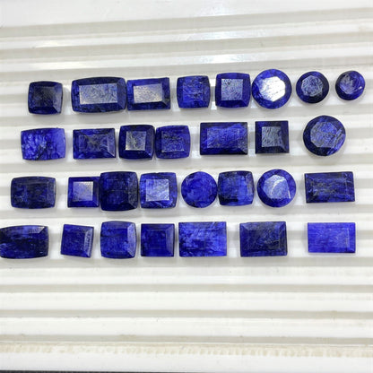 Blue Sapphire Corundum Dyed-(Natural-Dyed)