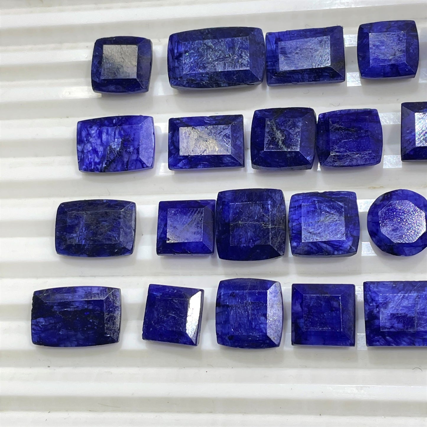 Blue Sapphire Corundum Dyed-(Natural-Dyed)