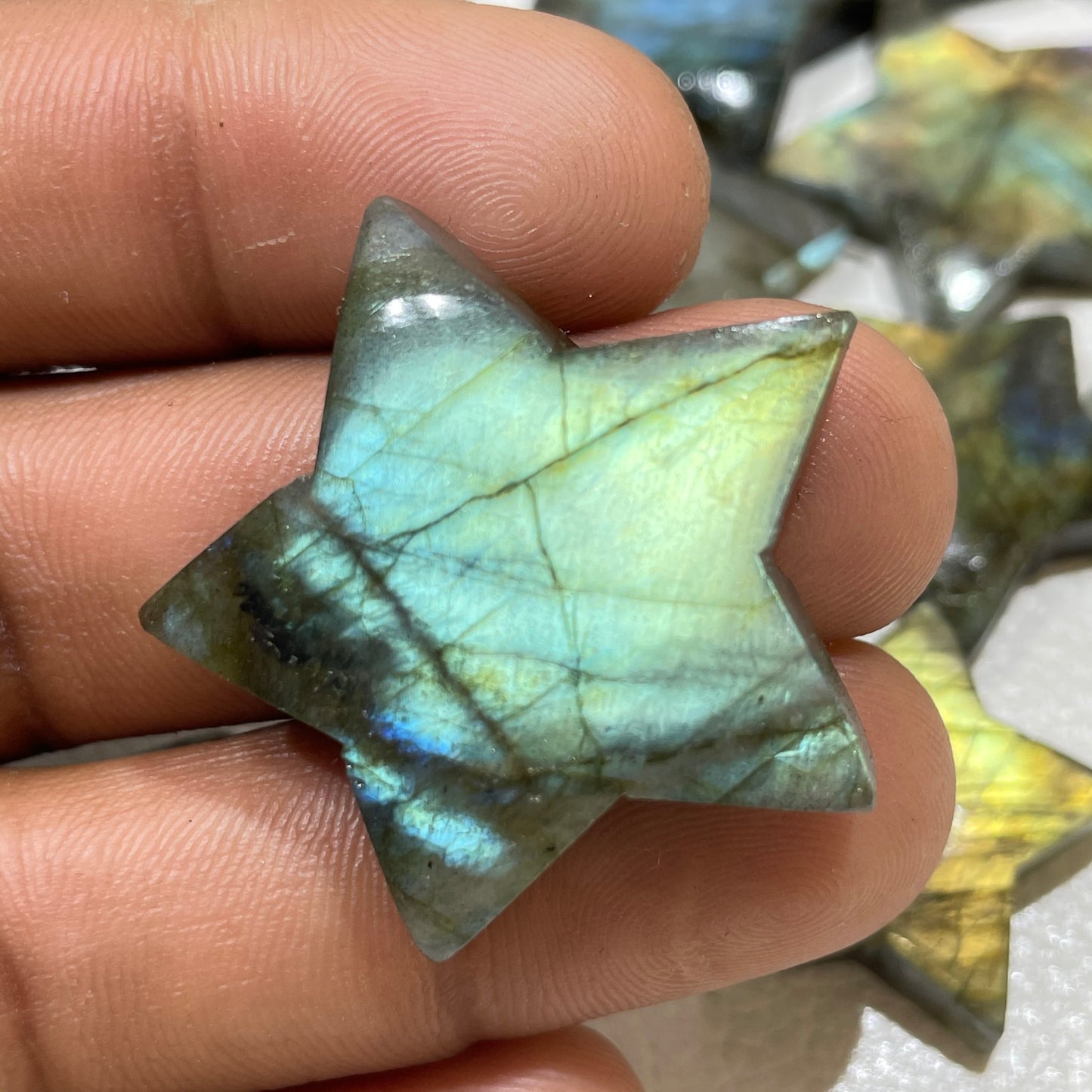 Natural Labradorite Star Cabochon (Natural)