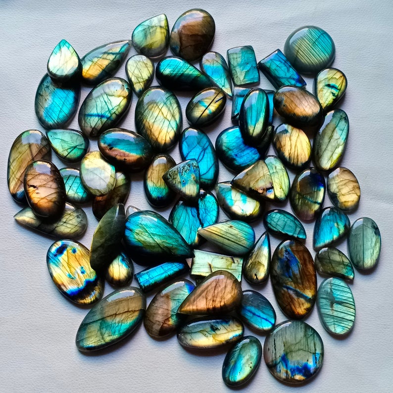 Natural Labradorite Rainbow Fire Cabochon (Natural)