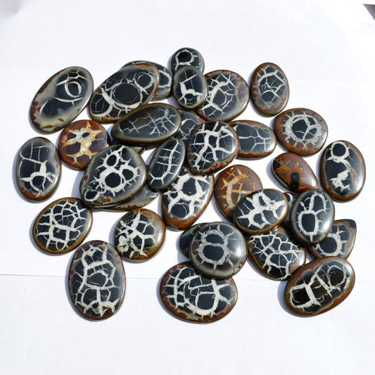 Natural Black Septarian Cabochon (Natural)