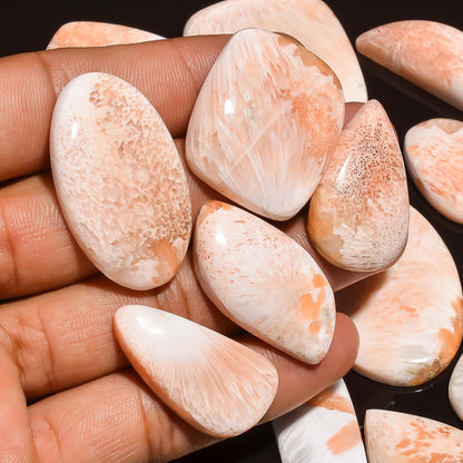 Natural Pink Scolecite Cabochon (Natural)