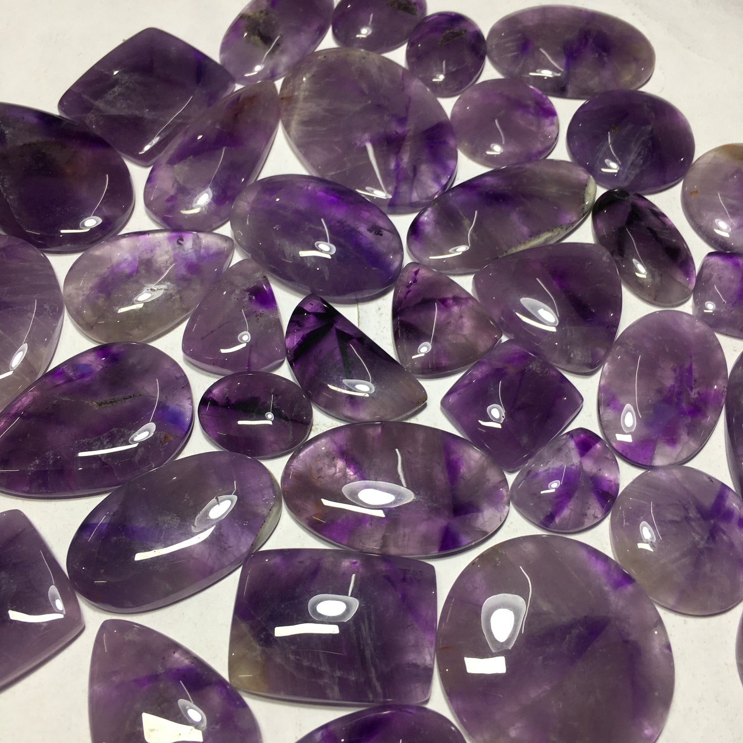 Natural Amethyst star Cabochon (Natural)