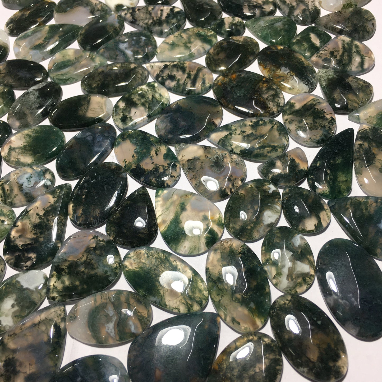 Natural Moss Agate Cabochon