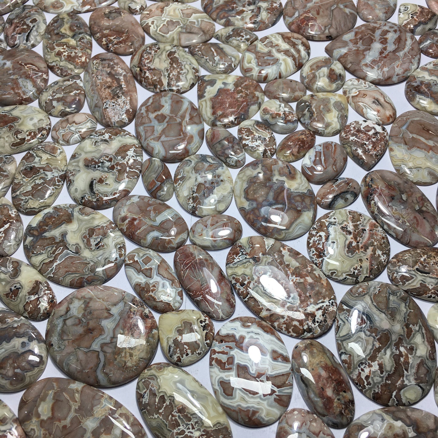 Natural Crazy Lace Agate Cabochon (Natural)