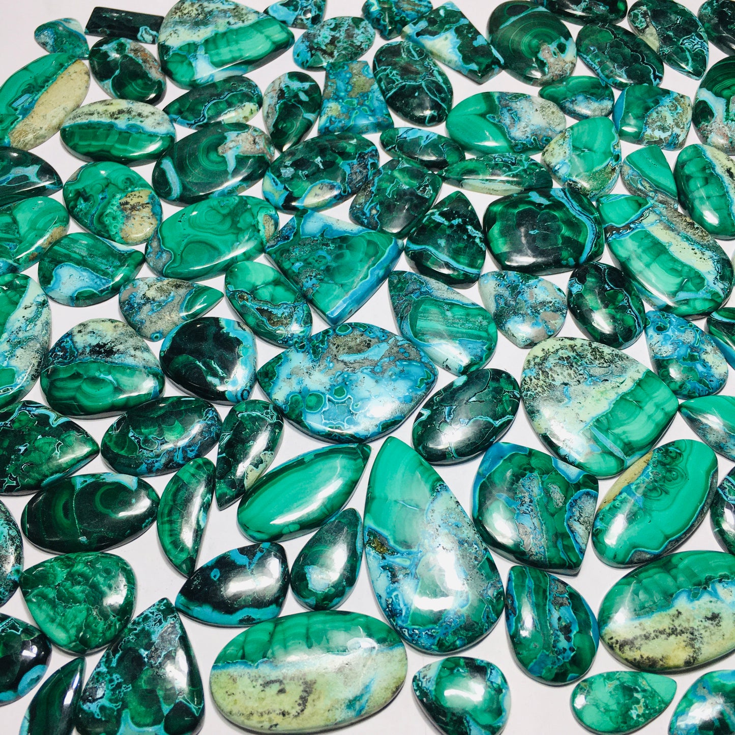 Natural Chrysocolla Malachite Cabochon (Natural)