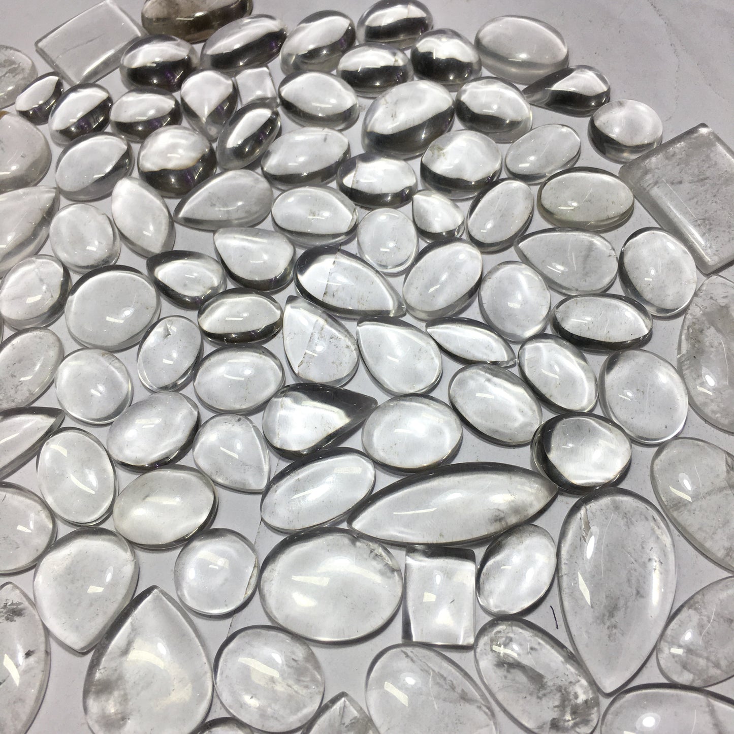 Natural Crystal Quartz Cabochon (Natural)