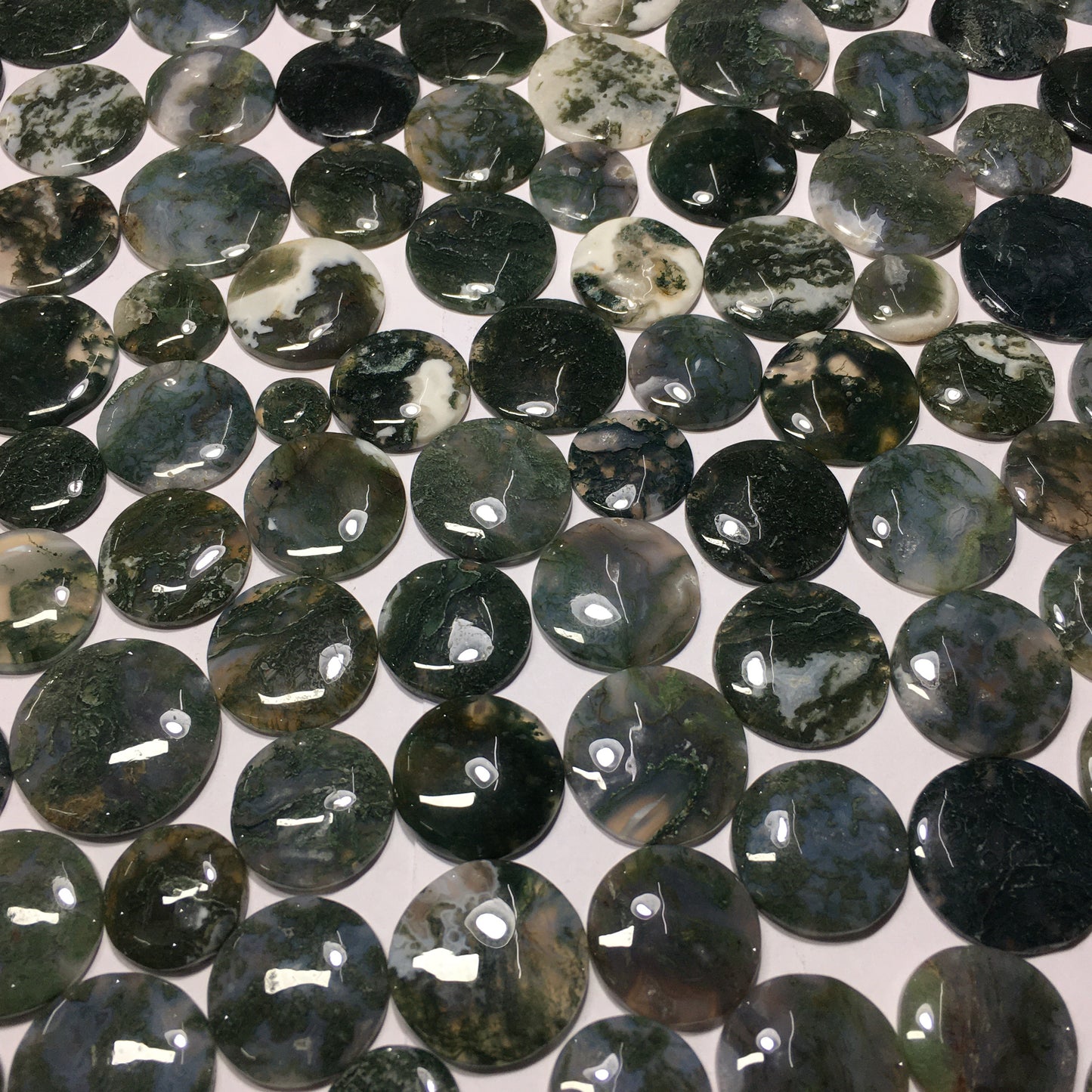 Natural Moss Agate Cabochon (Natural)