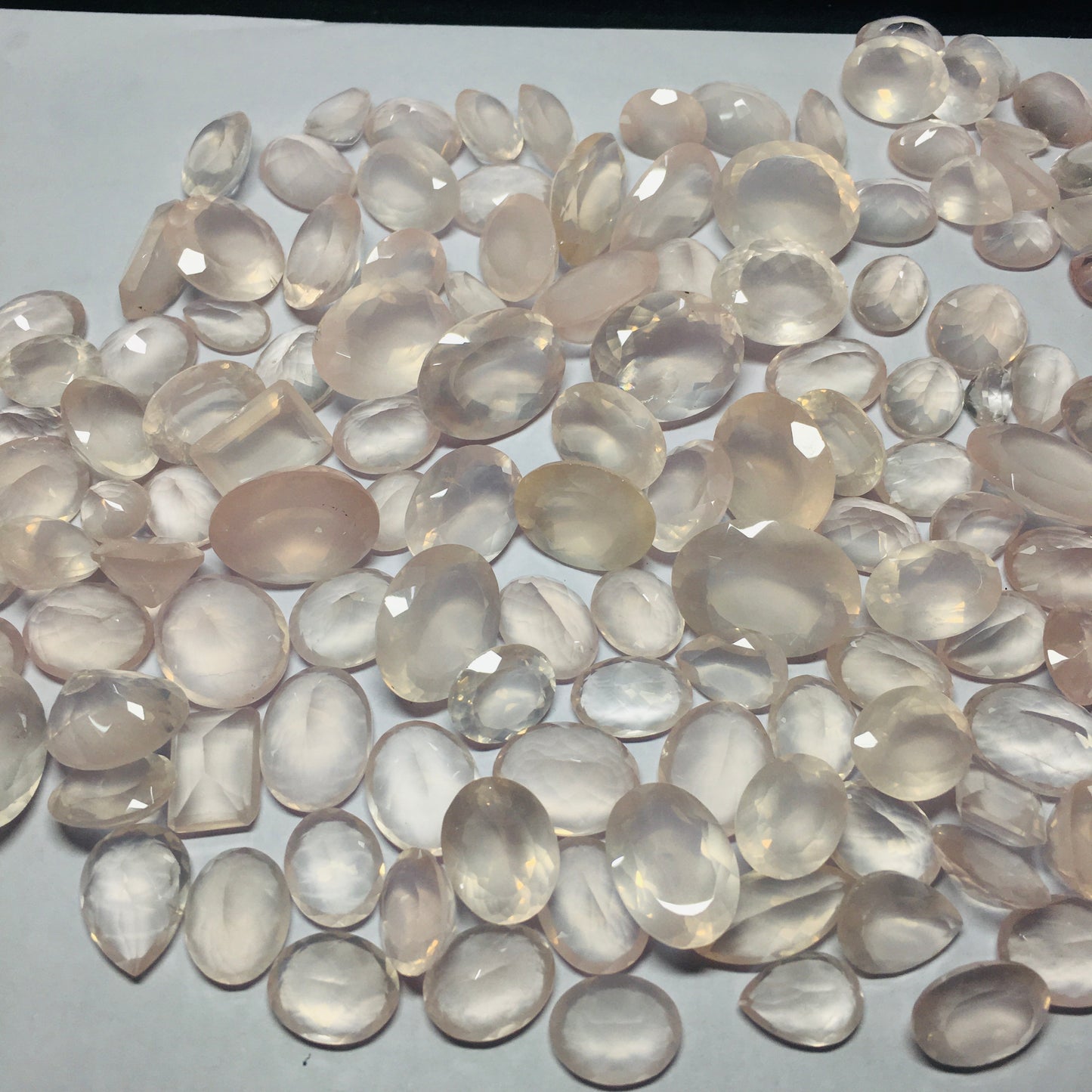 Natural Rose Quartz Faceted Cut (Natural)