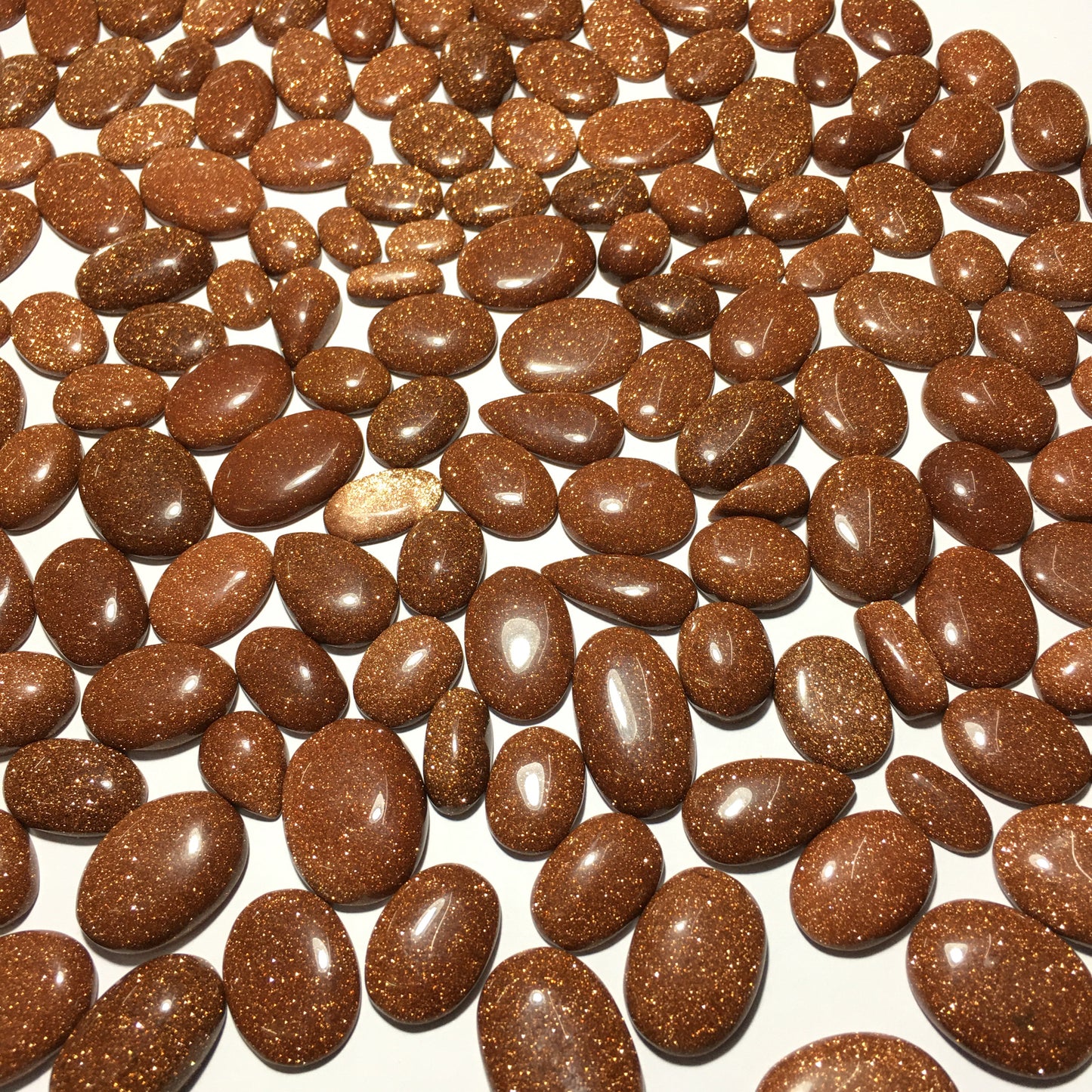 Amazing Brown Goldstone Cabochon (Lab-Created)