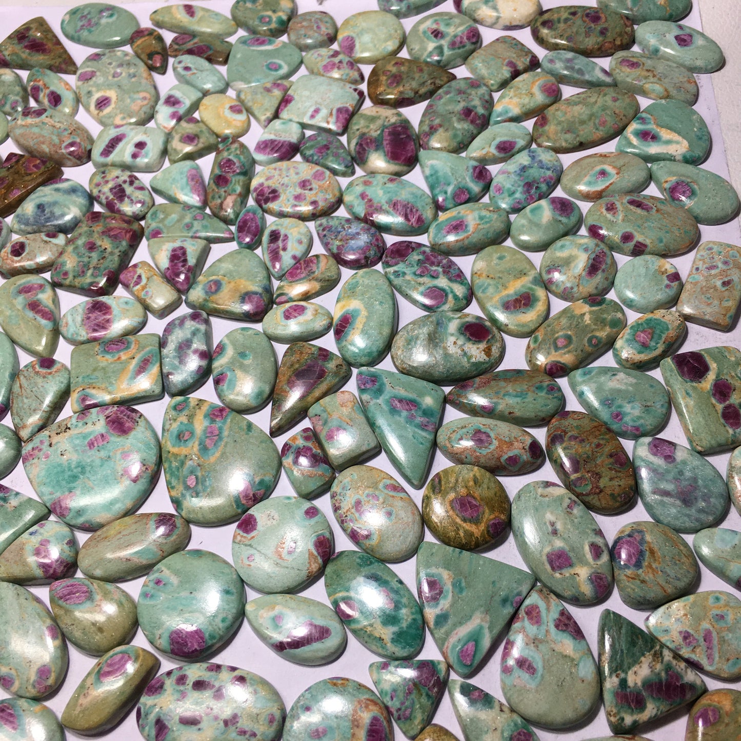 Natural Ruby Fuchsite Cabochon (Natural)