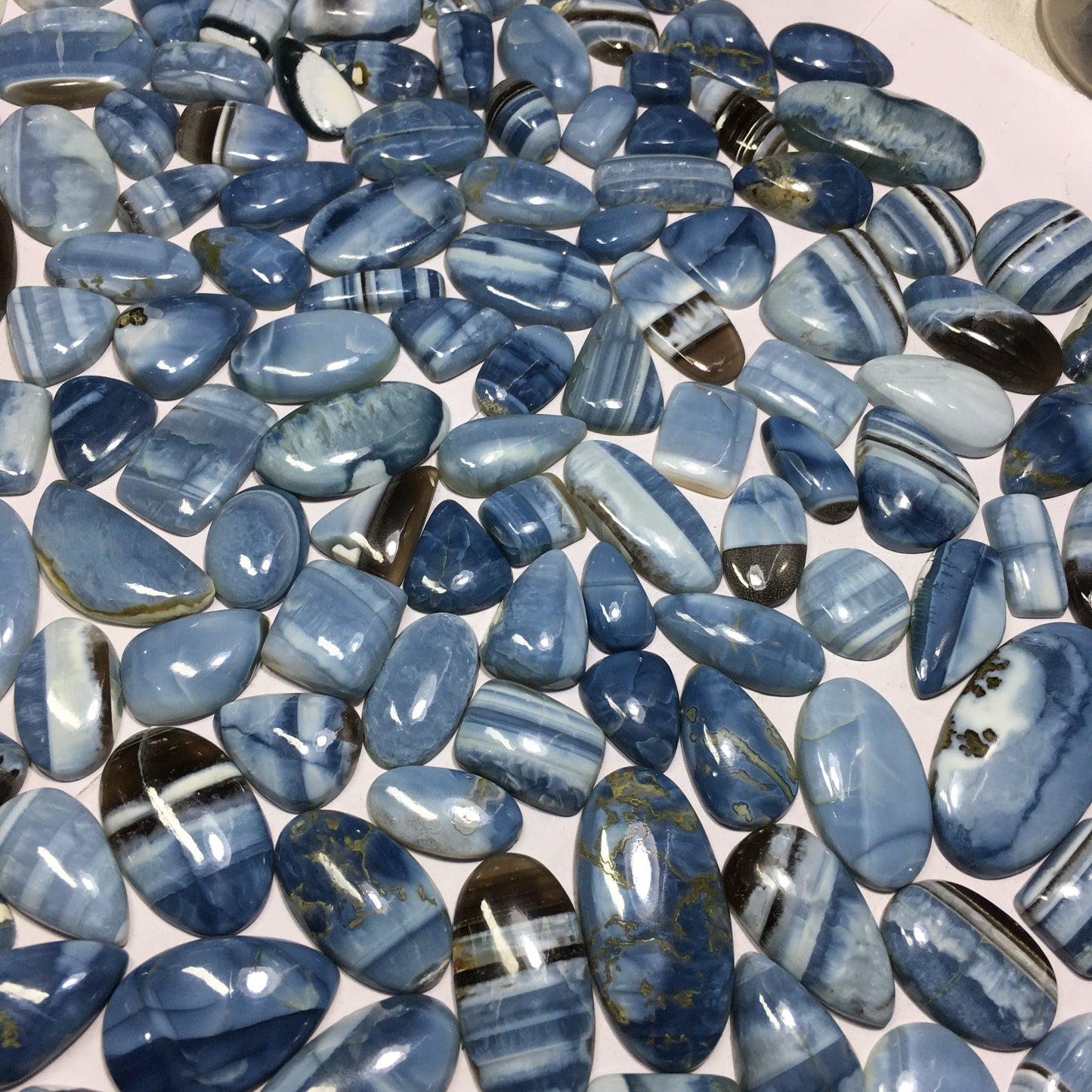 Natural Blue Opal Cabochon (Natural)