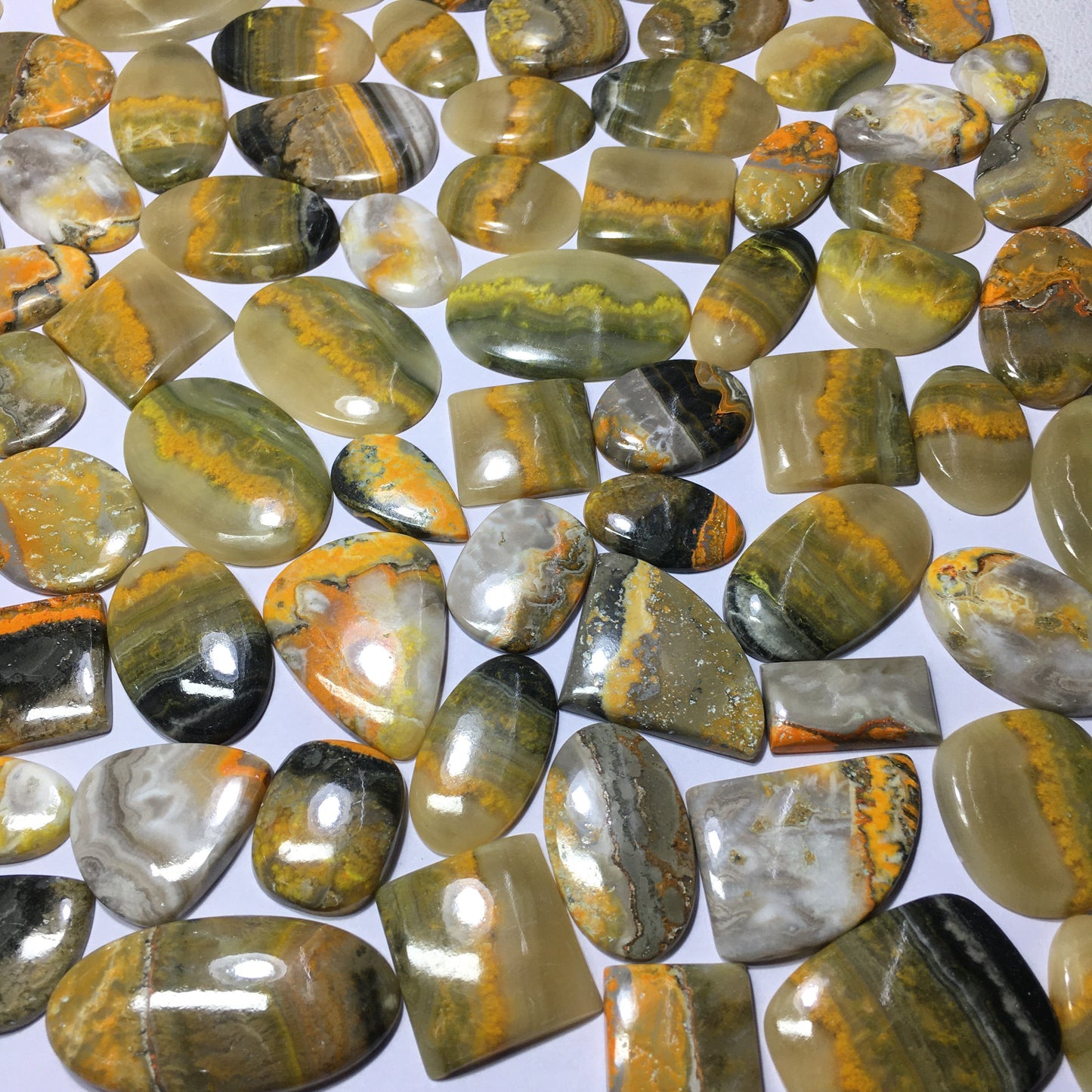 Natural Bumble Bee Jasper Cabochon (Natural)